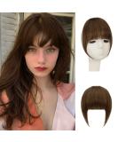 100% Remy Real Hair Clip-In Bangs | Sofeiyan Fringe Extensions | Natural Red-Brown Ponytail Hair for Women - Buy Online on GoSupps.com