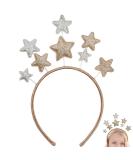 Xcozu Christmas stars hair tires hair -ready glitter stars silver gold headband for women girls Christmas hair accessories hair band for party birthday festival - Buy Online on GoSupps.com