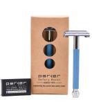 Parker Butterfly Open Safety Razor with 5 Premium Blades Blue | Best International Shipping - Buy Online on GoSupps.com