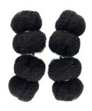 Tight Afro Kinky Human Hair for Dreadlocks Ideal for Making Locs Repair Extensions Twist or Braids 4 Bundles/Package Natural Black 1B 8inch 8 Inch Natural Black 1B - Buy Online on GoSupps.com
