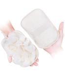 Buy Bath Gloves for Women - 2 Pack Loofah Pouf Brush by mikimini | Soft & Durable Exfoliating Scrubbers for Spa Experience - Buy Online on GoSupps.com