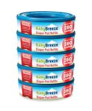 BabyBreeze Diaper Pail Refill Bags Compatible with Playtex Diaper Genie Pails Odor Absorbing Diaper Disposal Trash Bags - 1400 Count (5-Pack) 280 Count (Pack of 5) - Buy Online on GoSupps.com