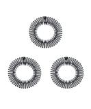 Pinksee 3pcs Stretch Flexible Hair Combs Headband for Women - Black - Buy Online on GoSupps.com
