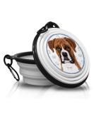 9. Boxer Portable Drinking Bowl with Carabiner - Foldable Pet Food Bowl for On-the-Go Use | Unique & Handy Design - Buy Online on GoSupps.com