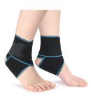 ACWOO Ankle Support Brace 2 Pack Elastic Adjustable Ankle Brace Wrap Strap Anti-Slip Breathable Ankle Compression Foot Strap for Sports Protect Injury Recovery and Pain Relief One Size Fits All - Buy Online on GoSupps.com
