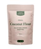 Organic Coconut Flour 200g - Premium Keto Baking Ingredient - Certified Kosher Vegan - Bulk Options Available - Buy Online on GoSupps.com
