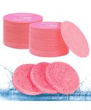 AUAUY Compressed Facial Sponges 60 Count Cellulose Facial Sponges for Daily Cleansing 100% Natural Wood Pulp Cotton Face Washing Sponge for Facial Cleansing Exfoliating Mask Makeup Removal 60 Pink - Buy Online on GoSupps.com