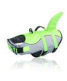 Cit toile Life Jacket for Dogs - Shark Design Safe & Lightweight Water Sports Vest with Handle & Reflective Features | Green XL for Small Medium & Large Dogs - Buy Online on GoSupps.com