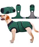 Kuoser Breathable Dog Recovery Bodysuit - Post-Op Protection for Male & Female Dogs Anti-Licking Leak Proof Green XXL (1 Pack) - Buy Online on GoSupps.com