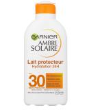 Garnier Ambre Solaire Moisturizer 24h SPF 30 - 200ml | Hydrating Sunscreen Cream for All Skin Types - Buy Online Worldwide - Buy Online on GoSupps.com