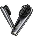 Llano Portable Cordless Hair Straightener Brush – Effortless Styling On The Go with 100M Negative Ions No Blowing Air Dark Gray - Buy Online on GoSupps.com