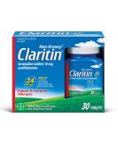Claritin 24 Hour Non-Drowsy Allergy Tablets 10mg - 30 Count Pack - Buy Online on GoSupps.com