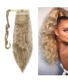 20 Inch Long Corn Wave Ponytail Hair Extension in Sandy Blonde & Bleach Blonde - Buy Online on GoSupps.com