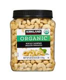 Kirkland Signature Organic Unsalted Cashews 40 Oz - 2.5 lb Pack | Premium Quality Nuts - Buy Online on GoSupps.com