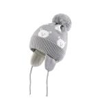 LANGZHEN Toddler Winter Hat Earflap Knit Cap for Baby Boys Girls 1-2 Years - Light Grey - Buy Online on GoSupps.com
