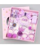 Purple 18-Part Hair Clip Set for Girls | Cute Hair Accessories for Toddlers & Babies | Perfect Birthday Gift - Buy Online on GoSupps.com