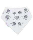 Dotty Fish Baby Bandana Bibs - Super Absorbent Teething Bibs for Girls Boys Unisex - Organic Cotton - Elephants - Buy Online on GoSupps.com
