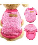 Buy Warm Dog Sweater - Cozy Gray & Pink Pet Clothing for Small & Medium Dogs - Winter Dog Sweaters - Buy Online on GoSupps.com