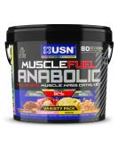 USN Muscle Fuel Anabolic Variety Protein Powder 4kg - Chocolate Strawberry Banana Caramel Peanut - Muscle Gain and Workout Boost - New Formula - Pack of 1 - Buy Online on GoSupps.com