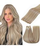 Hetto Genius Virgin Remy Hair Extensions - Ash Blonde Highlights #18/613 - 25g 55 cm - Buy Online on GoSupps.com