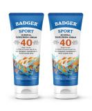 Badger Reef Sport Mineral Sunscreen Cream 2.9 fl oz (2 Pack) - Buy Online on GoSupps.com