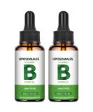 Liposomal Vitamin B Complex - High-Dose 8 B Vitamins (60ml 2-Pack) for Immune Support & Energy Boost - International Shipping Available - Buy Online on GoSupps.com
