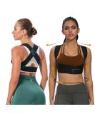 Posture Corrector for Men - Adjustable Upper Back Brace for Pain Relief & Improved Posture - Buy Online on GoSupps.com