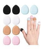 WLLHYF 10 Pieces Mini Sponges Powder Puff Finger Puff Triangle Soft Makeup Powder Puff for Mineral Powder Cosmetic Loose Powder Wet Dry Foundation Christmas Costume Festival Beauty Tool - Buy Online on GoSupps.com