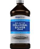 Piping Rock Colloidal Silver Liquid 16 fl oz | 10 PPM Bio-Active Nano Silver Supplement - Non-GMO & Gluten-Free - Buy Online on GoSupps.com