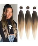 Leeven 3 Packs Pre Stretched Braiding Hair Extension for Woman 26 Inch Ombre EZ Braids Crochet Hair for Box Braids Pre Stretched Braiding Hair Extensions /1B27613# 26 Inch (Pack of 3) 1B/27/613# - Buy Online on GoSupps.com