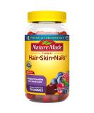 Nature Made Hair Skin and Nails with Biotin 2500 mcg Gummies - 75 Day Supply for Healthy Hair, Skin & Nails Support - Buy Online on GoSupps.com