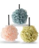 3 Pcs Exfoliating Bath Sponge Shower Puff Set for Adults - Soft Loofah Mesh Shower Ball Scrubbers - Buy Online on GoSupps.com