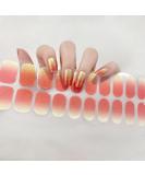 Buy Ceboic 22-Piece Orange Gradient UV Gel Nail Foils - Self-Adhesive Salon Quality Nail Wraps & Strips - Semi-Cured Gel Nails for Professional Results - Buy Online on GoSupps.com