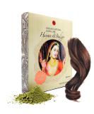 Organic Brown Hair Dye - Henna & Indigo Powder - 200g - Indian Natural Hair Care - Buy Online on GoSupps.com