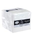 Kingzak White Dinner Napkins 16.5x15 2-Ply - Pack of 200 | Eight Fold | 200 Count - Buy Online on GoSupps.com