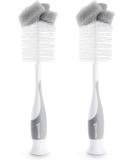Munchkin Sponge Bottle Brush 2 Count - Grey  - Buy Online on GoSupps.com