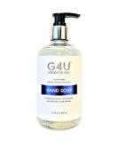 G4U Natural Hand Soap - Moisturizing Plant-Based Formula for All Skin Types | Gentle Essential Oils | 12 Fl Oz - Ideal for Home & Business - Buy Online on GoSupps.com