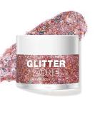 Langmanni Holographic Body Glitter Gel | Color-Changing Eyeshadow & Cosmetics for Face Hair & Lips - 1.35 OZ (Pink Stardust) - Buy Online on GoSupps.com