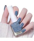 TBeautfave Blue Nail Varnish Nail Polish Quick Dry Long Lasting Nail Polish Non-Toxic Breathable Nail Polish No Need Cure Nail Gel Polish Nail Varnish at Home Manicure 26 Haze Blue - Buy Online on GoSupps.com