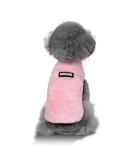 Yaodhaod Winter Fleece Dog Sweater for Small Dogs & Cats | Warm Autumn & Winter Clothing for Yorkies Chihuahuas & Puppies - Size L Pink - Buy Online on GoSupps.com