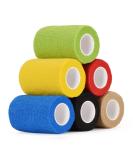 6 Pack Self Adherent Cohesive Bandages 7.5cm x 4.5m Self Adhesive Bandage Pet Vet Wrap for Dogs Horses Pet Self Adherent Bandages Tape for Wrists Ankle Sprains Elastic Bandage for Sports - Buy Online on GoSupps.com