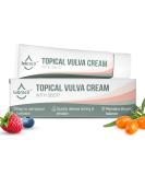 Vulva Moisture Cream - Daily Feminine Care for Vaginal Dryness & Comfort | Estrogen-Free Non-GMO Omega-7 & Vitamin E - 1.76 Fl Oz - Buy Online on GoSupps.com
