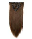 Buy S-noilite 66cm Light Brown Clip-In Hair Extensions - 8PCs Smooth Partial Set with 18 Clips | Realistic High-Quality eCommerce Shipping Worldwide - Buy Online on GoSupps.com