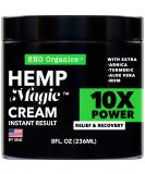 Hemp & Arnica Cream 8oz - Natural Pain Relief for Joints & Muscles - Made in USA - Fast-Acting Menthol Rub - Buy Online on GoSupps.com