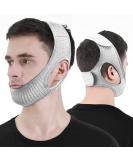 Vosaro Anti Snoring Chin Strap Stop Snoring Device for Sleeping Effectively Snoring Solution for Men and Women Adjustable & Breathable Keep Mouth Closed Chin Strap for CPAP Users Grey - Buy Online on GoSupps.com