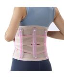 DARLIS Plus Size Back Brace for Lower Back Pain - Breathable Lumbar Support Belt for Sciatica Herniated Disc & Scoliosis - Instant Relief for Men & Women (Beige 43.3-51.2 - Buy Online on GoSupps.com