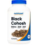 Nutricost Black Cohosh 540mg - 240 Capsules | Non-GMO, Gluten Free - Buy Online on GoSupps.com