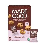 MadeGood Soft Baked Chocolate Chip Mini Cookies, gluten-free & Safe For School Snacks, 30 Count - Buy Online on GoSupps.com