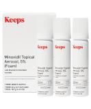 Keeps Minoxidil for Men Topical Hair Loss Aerosol Minoxidil Foam 5%, Hair Growth Treatment - Slows Hair Loss & Promotes Hair Regrowth - 3 Month Supply (3 x 2.11oz Bottles) - For Thicker, Longer Hair - Buy Online on GoSupps.com
