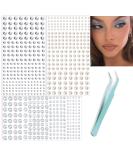 NOOEPC 660Pcs Face Gems & Hair Jewels Set - Rhinestones with Tweezers for DIY Body & Face Art - Festival Makeup & Party Decorations - 3 Sheets - Buy Online on GoSupps.com
